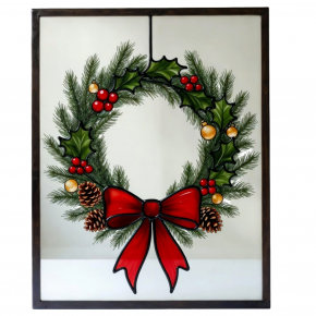 Image for Glass Painting Workshop - Christmas Special Wreath